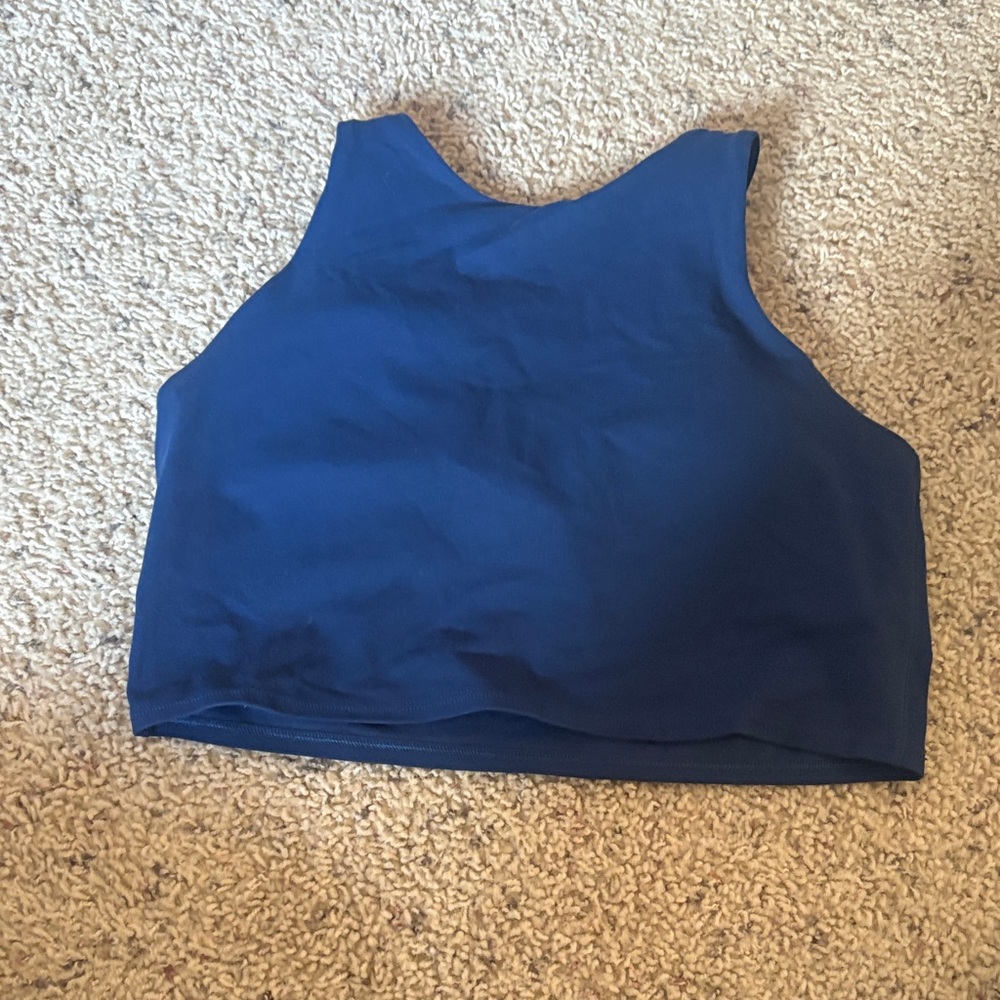 Athleta Navy Crop Top